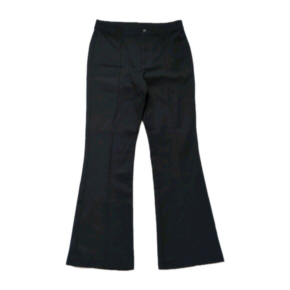 Gap High Rise Flare BiStretch Pants Womens 8 Petite Black Y2K Boho 70s Office - Picture 2 of 11